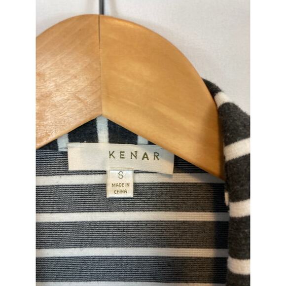 Kenar Striped Open Front Blazer Cardigan Size Small - Picture 4 of 6